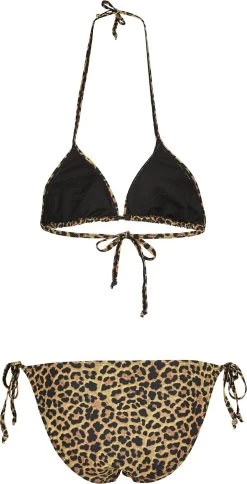 "Ladies Leo Bikini" Bikini Set Brown-black By Urban Classics -Fashion Lady Clothing Shop 393837zb