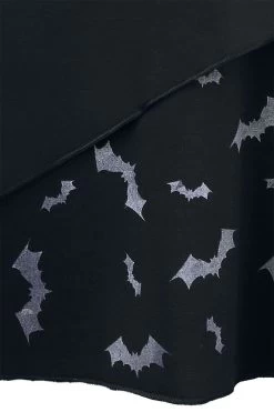 "Pastel Bats" Short Skirt Black By Outer Vision -Fashion Lady Clothing Shop 393938d2