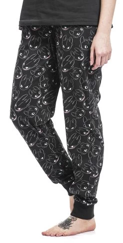 "Toothless - Light Up" Pyjama Pants Black By How To Train Your Dragon -Fashion Lady Clothing Shop 395137wa2