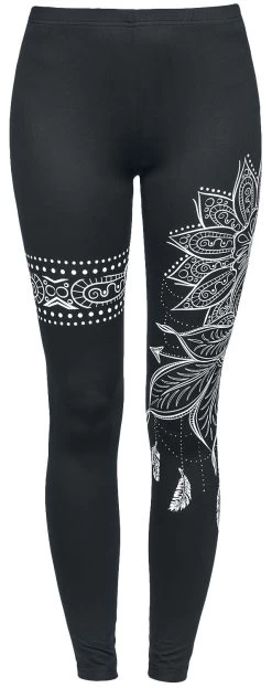 "Built For Comfort" Leggings Black By Gothicana By EMP