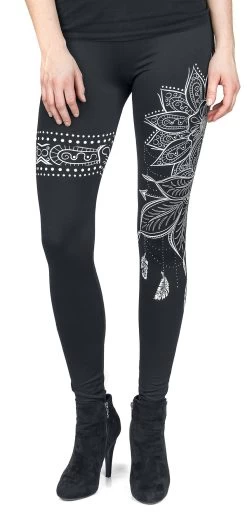 "Built For Comfort" Leggings Black By Gothicana By EMP -Fashion Lady Clothing Shop 395474wa