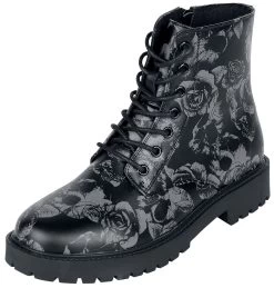 "Alive And Kicking" Boot Black By Black Premium By EMP