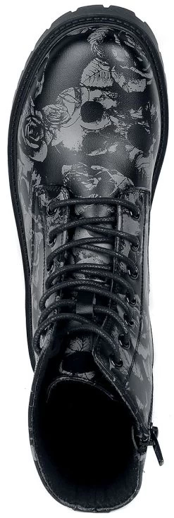 "Alive And Kicking" Boot Black By Black Premium By EMP -Fashion Lady Clothing Shop 395501a4