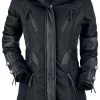 "So Damn Obvious" Winter Jacket Black By Rock Rebel By EMP