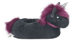 "Ruby Punk Unicorn Adults' Slippers" Slipper Black By Corimori -Fashion Lady Clothing Shop 396367a3