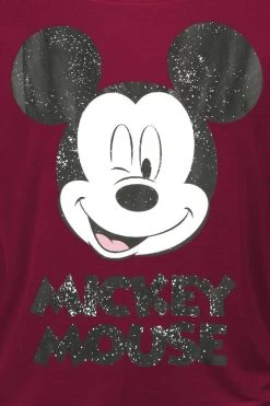 "Twinkle" Long-sleeve Shirt Red By Mickey Mouse -Fashion Lady Clothing Shop 399063d