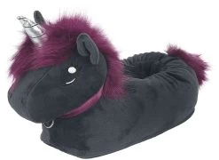 "Ruby The Punk Unicorn" Kids' Slippers Black By Corimori