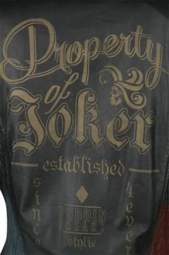 "Harley Quinn - Daddy's Lil' Monster" Leather Jacket Multicolour By Suicide Squad -Fashion Lady Clothing Shop 440851d4