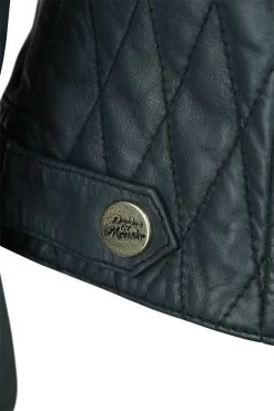 "Harley Quinn - Daddy's Lil' Monster" Leather Jacket Multicolour By Suicide Squad -Fashion Lady Clothing Shop 440851d5