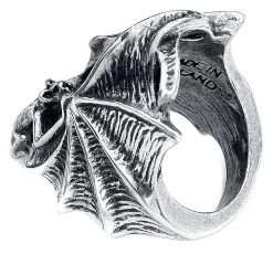 "Stealth" Ring Silver-coloured By Alchemy Gothic -Fashion Lady Clothing Shop 442672b