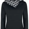 "Checkerboard Pentagram" Hooded Sweater Black-anthracite By RED By EMP