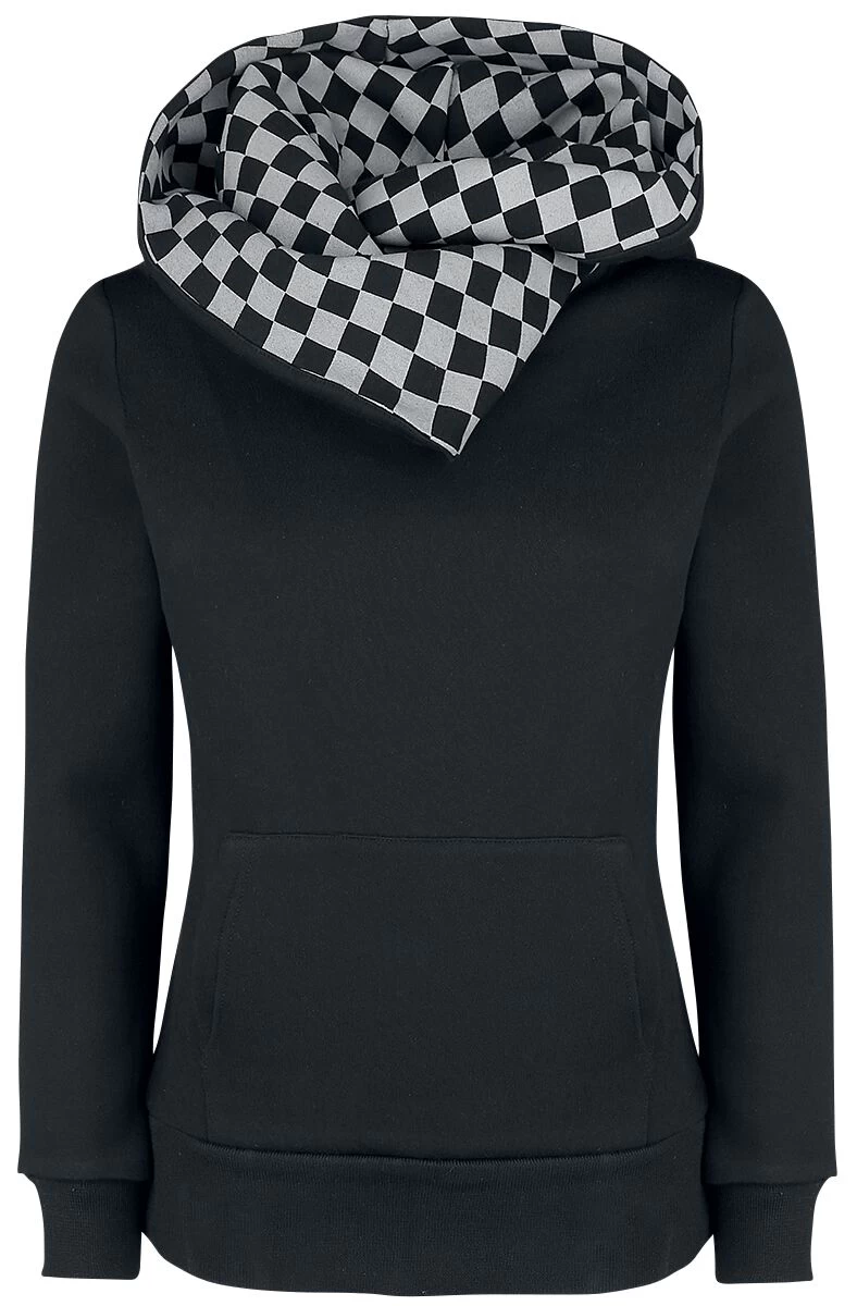 "Checkerboard Pentagram" Hooded Sweater Black-anthracite By RED By EMP 1 "Checkerboard Pentagram" Hooded Sweater Black-anthracite By RED By EMP
