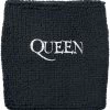 "Logo - Wristband" Sweatband Black By Queen
