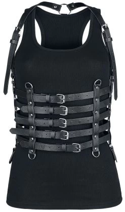 "Nox Belt" Harness Black By Poizen Industries -Fashion Lady Clothing Shop 449830c
