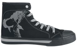 "Walk The Line" Sneakers High Black By Black Premium By EMP -Fashion Lady Clothing Shop 451442a3
