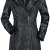 "Seneka LEGV" Leather Coat Black By Gipsy