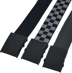 "Belts Trio 3-Pack" Belt Black-charcoal By Urban Classics -Fashion Lady Clothing Shop 455813d
