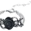 "Bacchanal Rose" Bracelet Silver-coloured By Alchemy Gothic