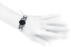 "Bacchanal Rose" Bracelet Silver-coloured By Alchemy Gothic -Fashion Lady Clothing Shop 456228c