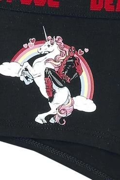 "Unicorn" Underpants Black-red By Deadpool -Fashion Lady Clothing Shop 457597d