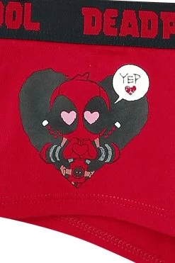 "Unicorn" Underpants Black-red By Deadpool -Fashion Lady Clothing Shop 457597d3