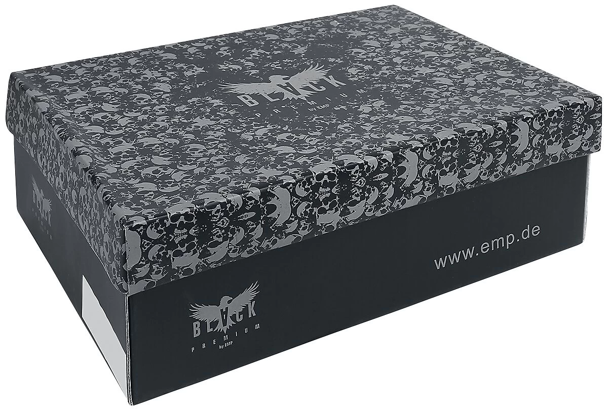 "Lined Sneakers With Raven Print" Sneakers High Black By Black Premium By EMP 7 "Lined Sneakers With Raven Print" Sneakers High Black By Black Premium By EMP - Image 7