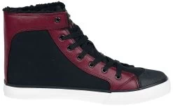 "Lined Sneakers" Sneakers High Black-red By RED By EMP -Fashion Lady Clothing Shop 459306a3