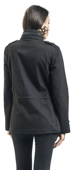 "Ladies M65 Jacket" Between-seasons Jacket Black By Brandit -Fashion Lady Clothing Shop 463515wb