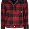 "Falcon Jacket Women Check" Between-seasons Jacket Red-black By Brandit