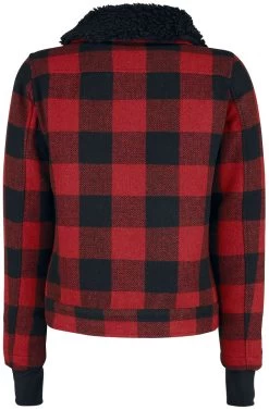 "Falcon Jacket Women Check" Between-seasons Jacket Red-black By Brandit -Fashion Lady Clothing Shop 463525b