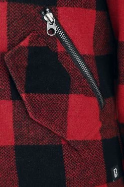 "Falcon Jacket Women Check" Between-seasons Jacket Red-black By Brandit -Fashion Lady Clothing Shop 463525d