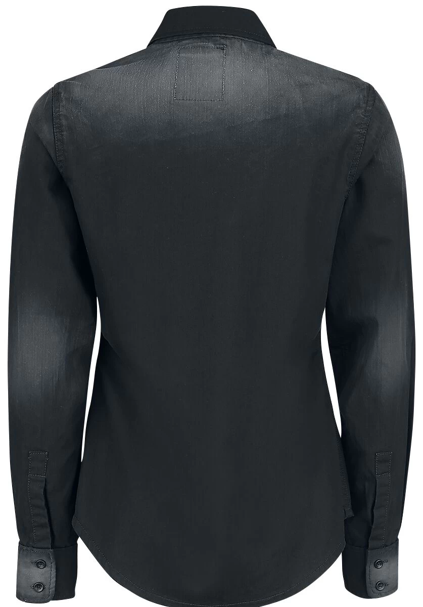 "Hardee Girl Shirt" Longsleeve Black By Brandit 2 "Hardee Girl Shirt" Longsleeve Black By Brandit - Image 2