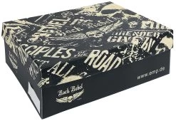 "Black Lace-Up Boots With Floral All-Over Print" Boot Black By Rock Rebel By EMP -Fashion Lady Clothing Shop 464187d2