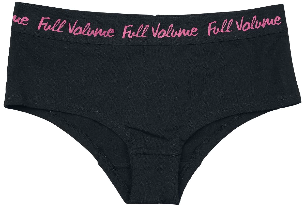 "3-Set Black/Pink Panties In Uni-Colour And With Print" Panty Set Black By Full Volume By EMP 2 "3-Set Black/Pink Panties In Uni-Colour And With Print" Panty Set Black By Full Volume By EMP - Image 2