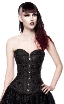 "Brocade Corset" Corsage Black By Ocultica -Fashion Lady Clothing Shop 464533wa