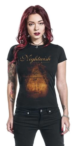 "Human. :||: Nature." T-Shirt Black By Nightwish -Fashion Lady Clothing Shop 466009wa