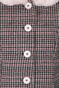 "Watson Coat" Coats Black-pink By Hell Bunny -Fashion Lady Clothing Shop 467701d