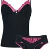 "Sugar Ladies Set" Underwear Black-pink By Vive Maria
