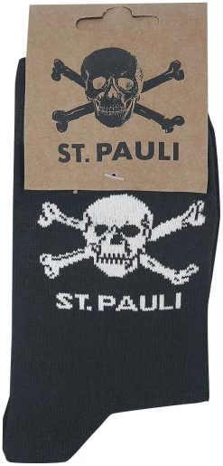 "FC St. Pauli - Skull" Socks Black By FC St. Pauli -Fashion Lady Clothing Shop 469931d