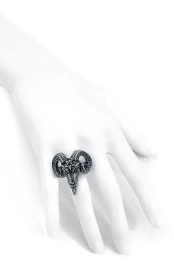 "Baphomet" Ring By Alchemy Gothic -Fashion Lady Clothing Shop 471662c