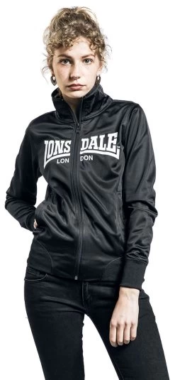 "Eype" Tracksuit Top Black By Lonsdale London -Fashion Lady Clothing Shop 480550wa