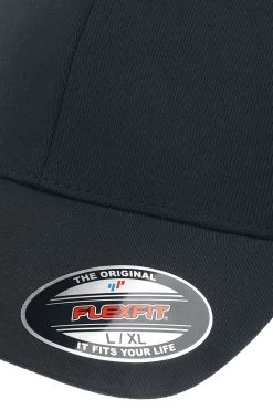 "Alpha Shape Flexfit" Cap Black By Flexfit -Fashion Lady Clothing Shop 483068d