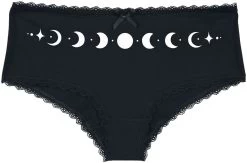 "Black Panty Set In Uni-Colour And With Prints" Panty Set Black By Gothicana By EMP -Fashion Lady Clothing Shop 485916a4