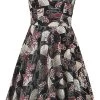 "Lanah Mid Dress" Medium-length Dress Multicolour By Hell Bunny