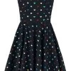 "True Love Mid Dress" Medium-length Dress Black By Hell Bunny