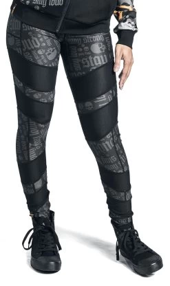 "Sport Leggings With All-Over Print" Leggings Black By EMP Special Collection 15 "Sport Leggings With All-Over Print" Leggings Black By EMP Special Collection -Fashion Lady Clothing Shop 489184wa