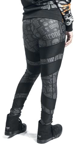 "Sport Leggings With All-Over Print" Leggings Black By EMP Special Collection 16 "Sport Leggings With All-Over Print" Leggings Black By EMP Special Collection -Fashion Lady Clothing Shop 489184wb