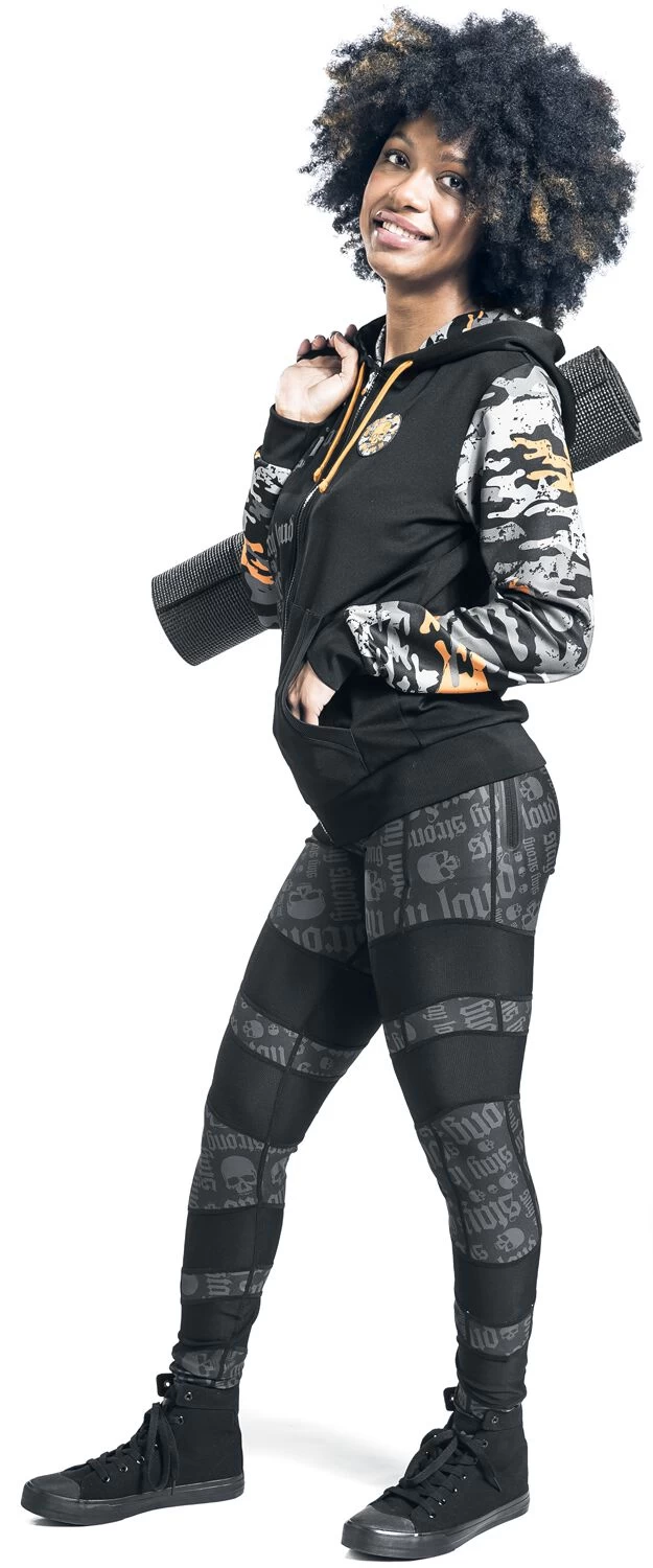 "Sport Leggings With All-Over Print" Leggings Black By EMP Special Collection 9 "Sport Leggings With All-Over Print" Leggings Black By EMP Special Collection - Image 9