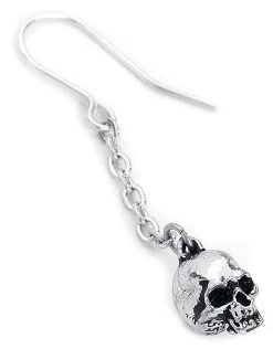 "Deadskull Earrings" Earring Silver-coloured By Alchemy Gothic -Fashion Lady Clothing Shop 489440d