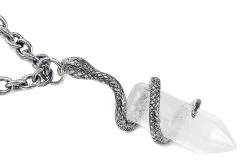 "Serpentine Stone" Necklace Silver-coloured By Gothicana By EMP -Fashion Lady Clothing Shop 489644d